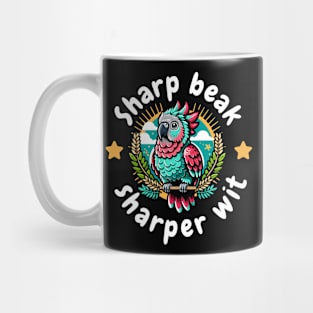 Sharp beak, sharper wit. Mug